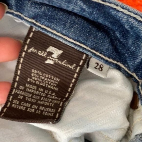 7 For All Mankind Dojo Allston Crochet Jeans - Picture 12 of 13